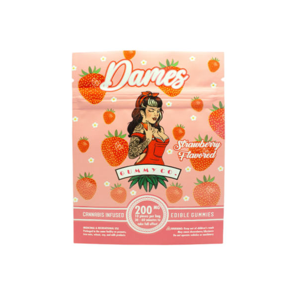 Dames Strawberry THC Gummies – 200mg Edibles Buy Weed Online