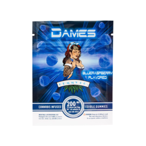 Dames Gummy Co. Blue Raspberry THC Gummies – 200mg Edibles Buy Weed Online