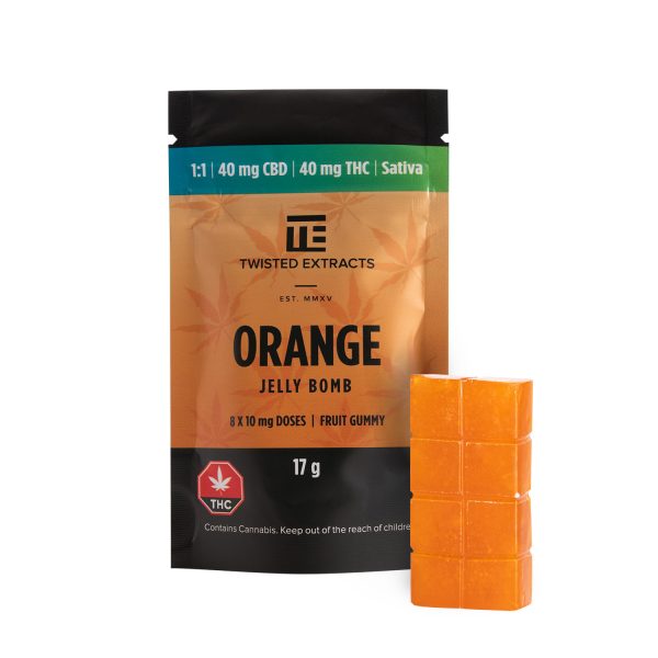 ORANGE JELLY BOMB (40MG THC + 40MG CBD) CBD Buy Weed Online