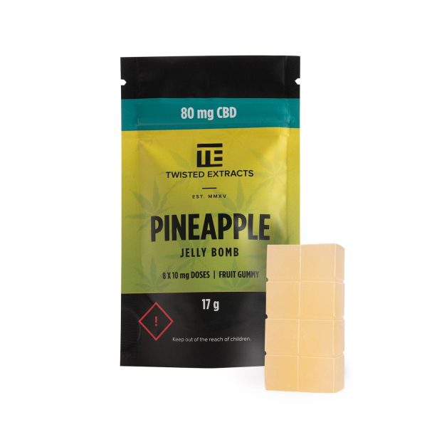 PINEAPPLE CBD JELLY BOMB (80MG CBD) CBD Buy Weed Online