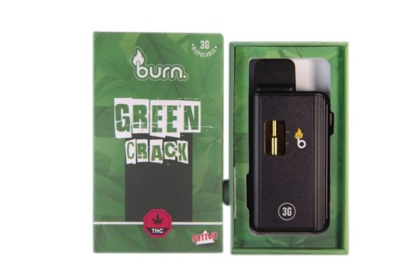 3 Gram Burn Disposable Vapes – Green Crack (Sativa) (3 Gram) Vapour Pens Buy Weed Online