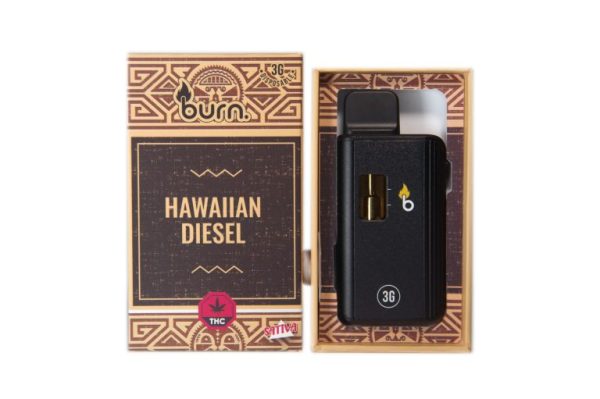 3 Gram Burn Disposable Vapes – Hawaiian Diesel (Sativa) (3 Gram) Vapour Pens Buy Weed Online