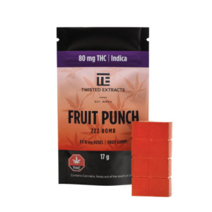 Twisted Extracts – Fruit Punch Zzz Bombs (80mg THC) Edibles Buy Weed Online