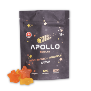 Apollo Gummies – Sativa Peach Mango/Pineapple – 500mg Edibles Buy Weed Online