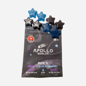 Apollo Gummies – 1000mg INDICA – Grape/Blue Raspberry Edibles Buy Weed Online