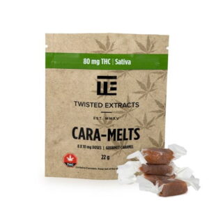 Twisted Extracts – Cara-Melts 1:1 Sativa/ CBD (40mg THC + 40mg CBD) Edibles Buy Weed Online