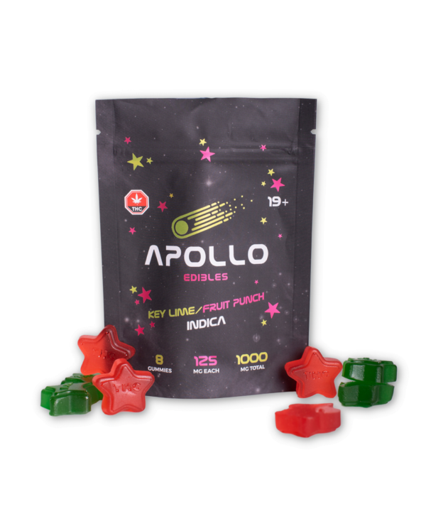 Apollo Gummies – Indica Key Lime/ Fruit Punch 1000mg Edibles Buy Weed Online